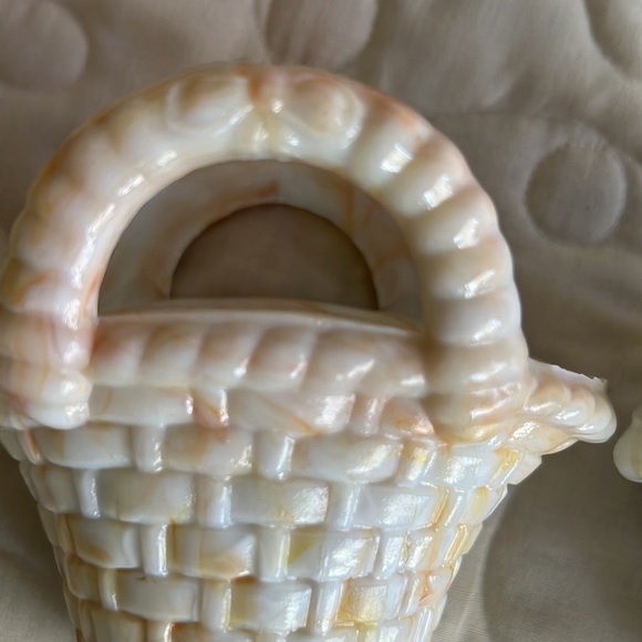 AKRO AGATE. BEAUTIFUL MARBLEIZED BASKETS. SET OF 2 - Picture 8 of 9